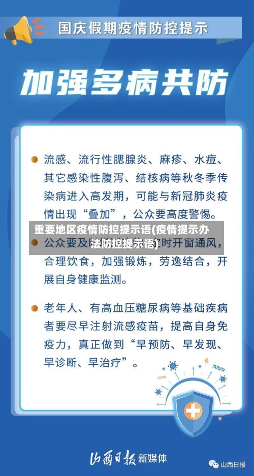 重要地区疫情防控提示语(疫情提示办法防控提示语)-第2张图片