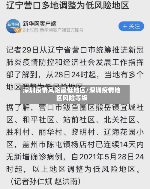 深圳疫情风险最低地区/深圳疫情地区风险等级-第2张图片