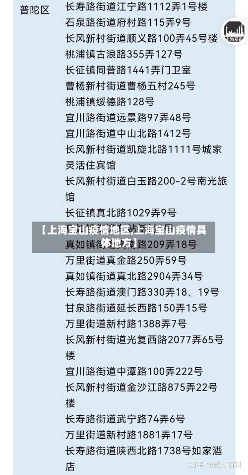 【上海宝山疫情地区,上海宝山疫情具体地方】-第3张图片