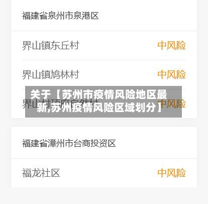 关于【苏州市疫情风险地区最新,苏州疫情风险区域划分】-第3张图片
