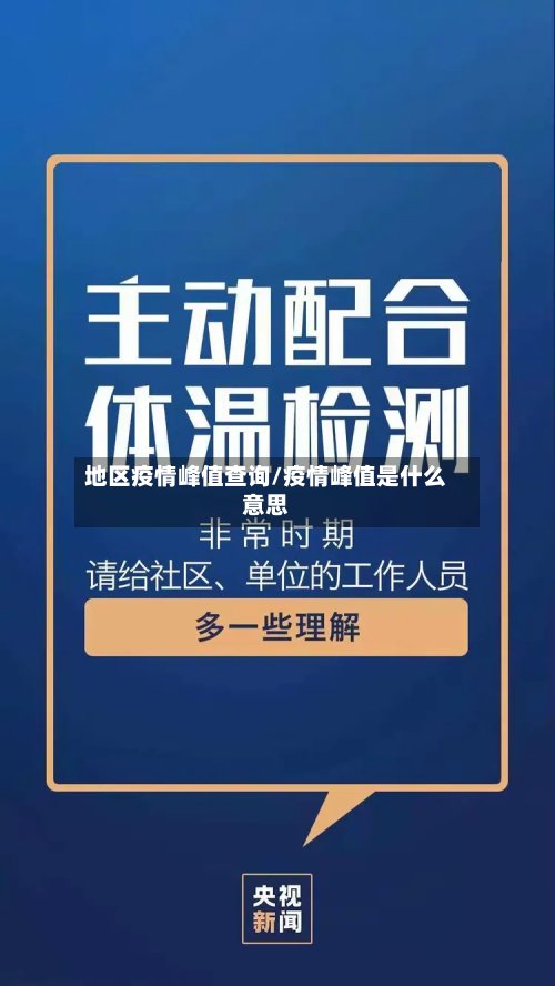 地区疫情峰值查询/疫情峰值是什么意思