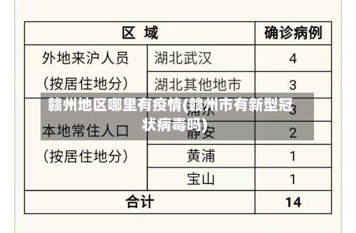 赣州地区哪里有疫情(赣州市有新型冠状病毒吗)-第2张图片