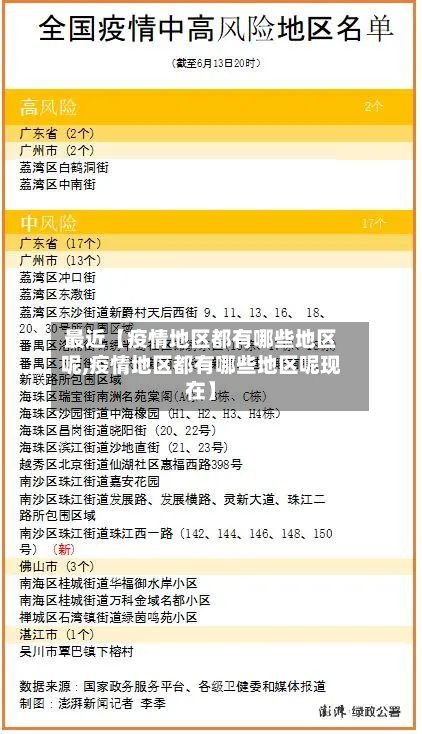 最近【疫情地区都有哪些地区呢,疫情地区都有哪些地区呢现在】
