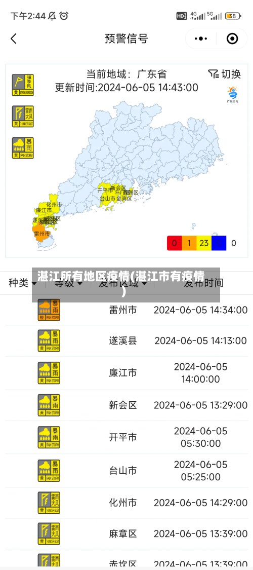 湛江所有地区疫情(湛江市有疫情)