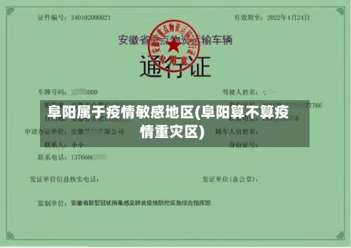 阜阳属于疫情敏感地区(阜阳算不算疫情重灾区)-第3张图片