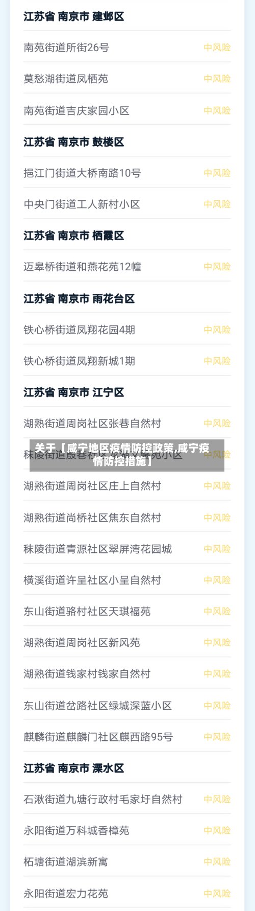 关于【咸宁地区疫情防控政策,咸宁疫情防控措施】