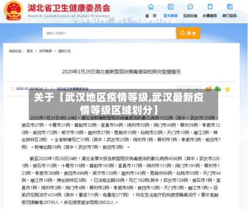 关于【武汉地区疫情等级,武汉最新疫情等级区域划分】