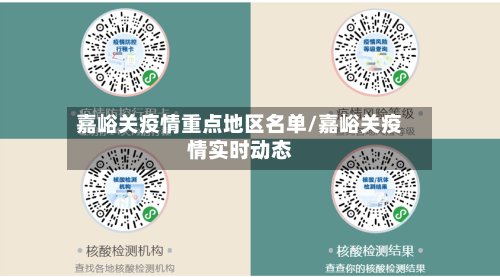 嘉峪关疫情重点地区名单/嘉峪关疫情实时动态-第3张图片