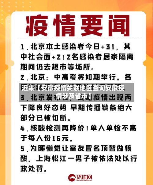 近来【安徽疫情关联地区查询安徽疫情涉及省市】-第3张图片