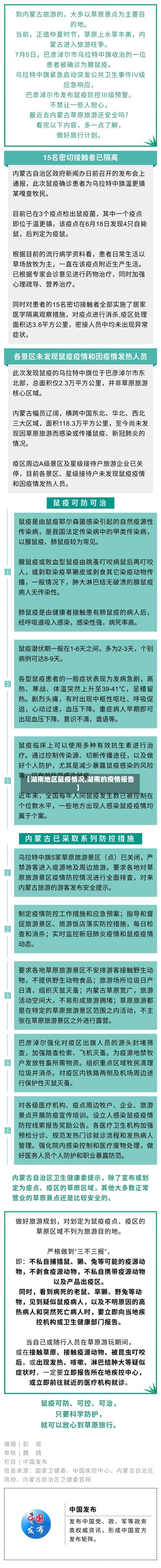 【湖南地区鼠疫情况,湖南的疫情报告】
