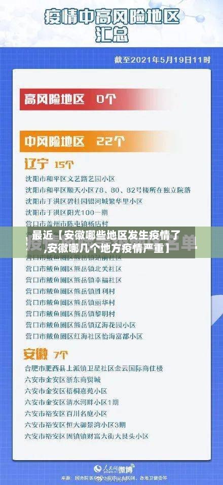 最近【安徽哪些地区发生疫情了,安徽哪几个地方疫情严重】-第2张图片