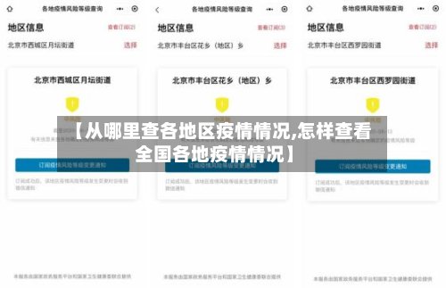 【从哪里查各地区疫情情况,怎样查看全国各地疫情情况】