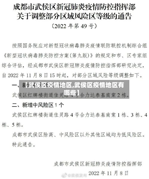 【武侯区疫情地区,武侯区疫情地区有哪些】