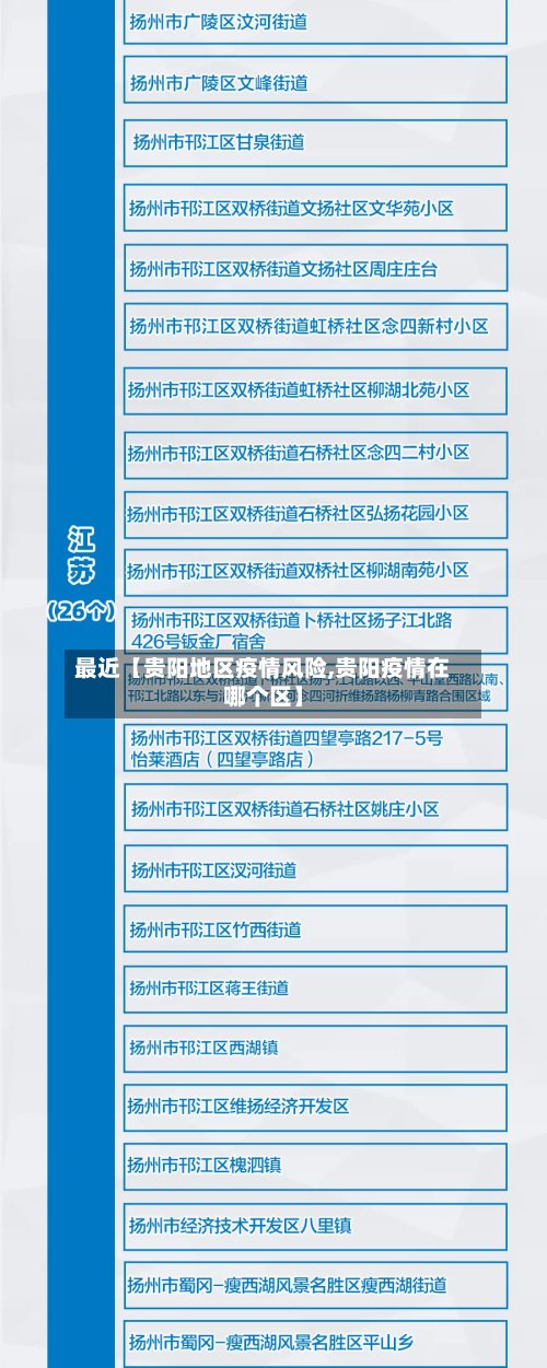 最近【贵阳地区疫情风险,贵阳疫情在哪个区】