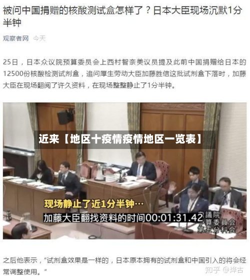 近来【地区十疫情疫情地区一览表】-第2张图片