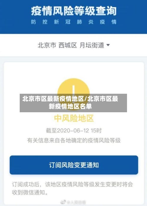 北京市区最新疫情地区/北京市区最新疫情地区名单-第3张图片