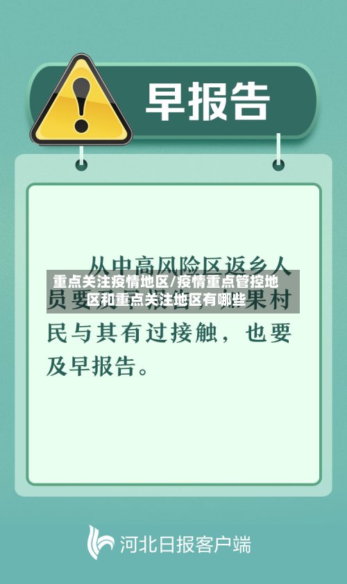 重点关注疫情地区/疫情重点管控地区和重点关注地区有哪些