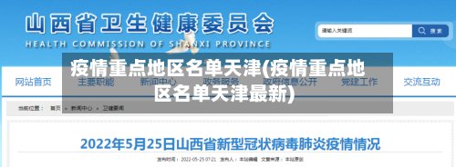 疫情重点地区名单天津(疫情重点地区名单天津最新)