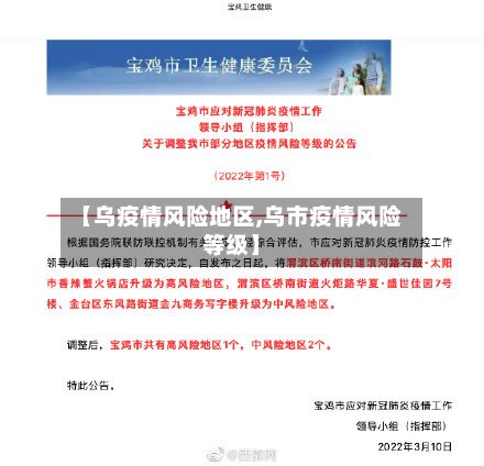 【乌疫情风险地区,乌市疫情风险等级】