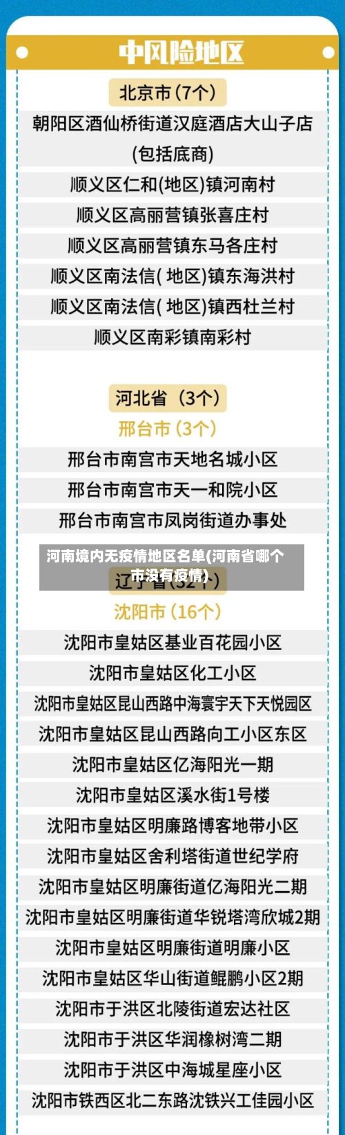 河南境内无疫情地区名单(河南省哪个市没有疫情)-第2张图片