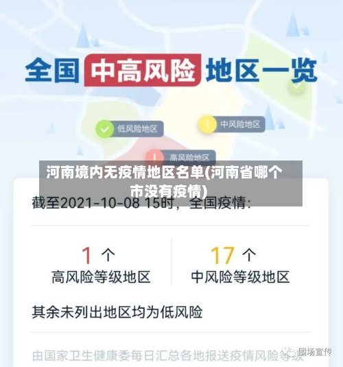 河南境内无疫情地区名单(河南省哪个市没有疫情)