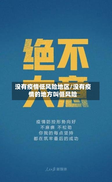 没有疫情低风险地区/没有疫情的地方叫低风险