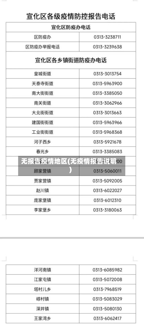 无报告疫情地区(无疫情报告说明)-第3张图片