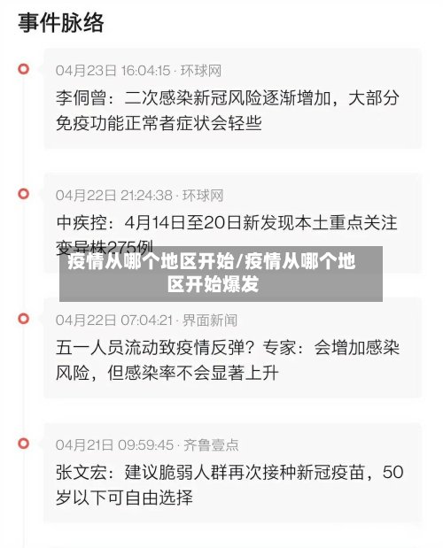 疫情从哪个地区开始/疫情从哪个地区开始爆发-第3张图片
