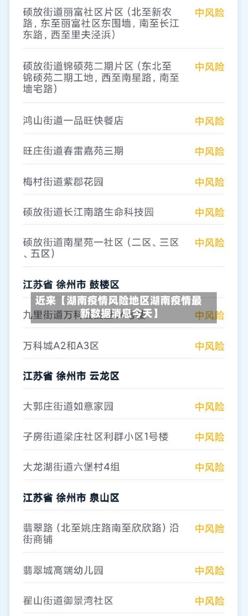 近来【湖南疫情风险地区湖南疫情最新数据消息今天】-第2张图片