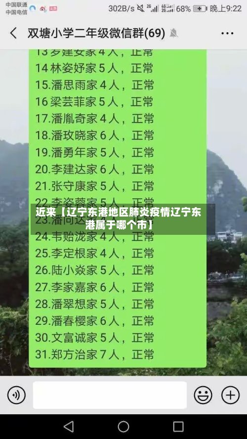 近来【辽宁东港地区肺炎疫情辽宁东港属于哪个市】-第3张图片