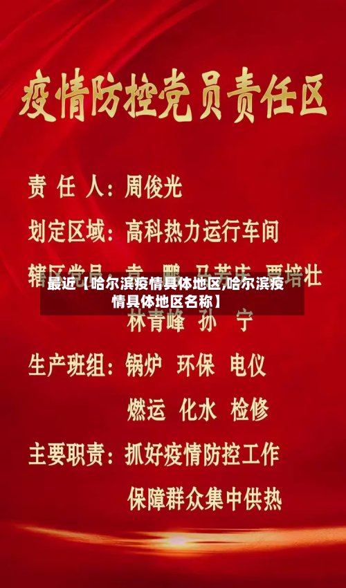 最近【哈尔滨疫情具体地区,哈尔滨疫情具体地区名称】