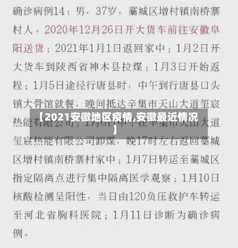 【2021安徽地区疫情,安徽最近情况】-第3张图片