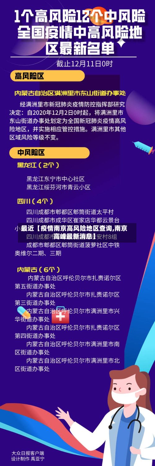 最近【疫情南京高风险地区查询,南京高峰最新消息】