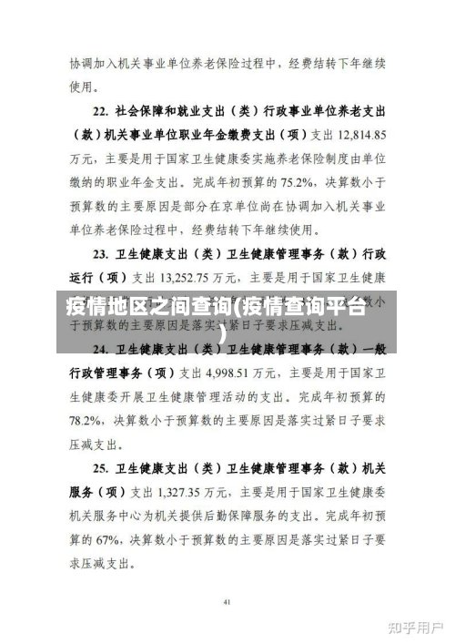 疫情地区之间查询(疫情查询平台)