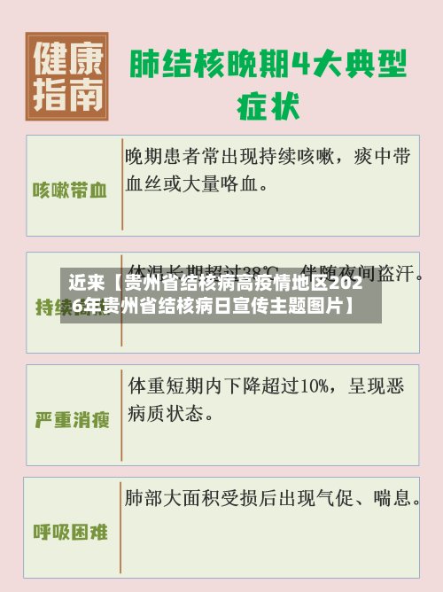 近来【贵州省结核病高疫情地区2026年贵州省结核病日宣传主题图片】