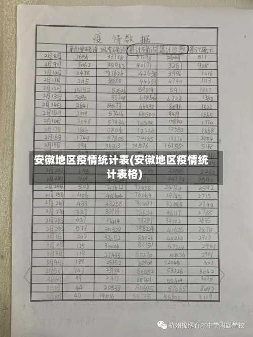 安徽地区疫情统计表(安徽地区疫情统计表格)-第2张图片
