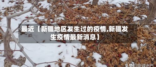 最近【新疆地区发生过的疫情,新疆发生疫情最新消息】-第3张图片