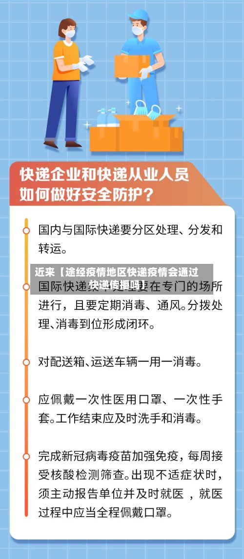 近来【途经疫情地区快递疫情会通过快递传播吗】