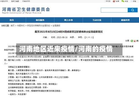 河南地区近来疫情/河南的疫情-第2张图片
