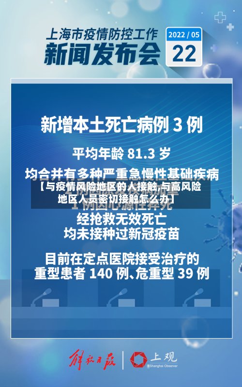 【与疫情风险地区的人接触,与高风险地区人员密切接触怎么办】