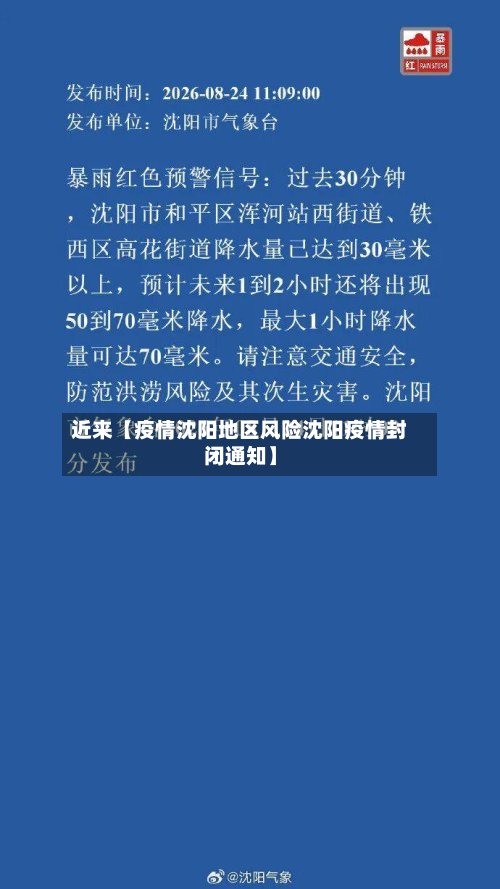 近来【疫情沈阳地区风险沈阳疫情封闭通知】-第3张图片
