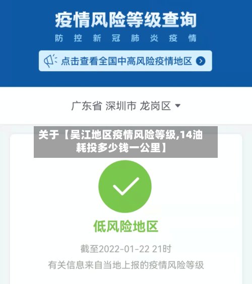 关于【吴江地区疫情风险等级,14油耗投多少钱一公里】