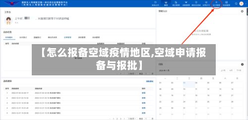 【怎么报备空域疫情地区,空域申请报备与报批】-第2张图片