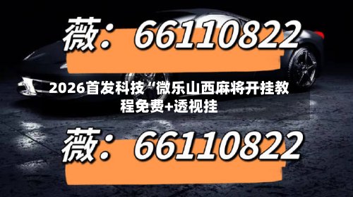 2026首发科技“微乐山西麻将开挂教程免费+透视挂-第3张图片