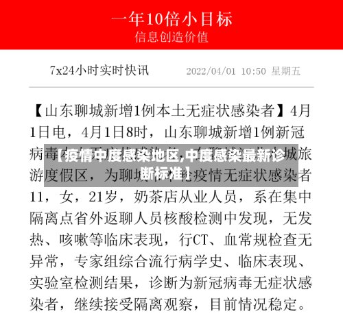 【疫情中度感染地区,中度感染最新诊断标准】
