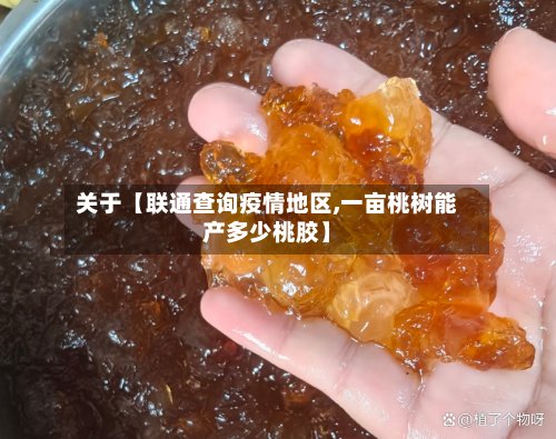 关于【联通查询疫情地区,一亩桃树能产多少桃胶】-第3张图片