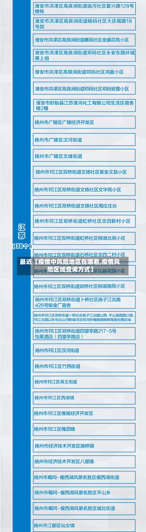 最近【疫情中风险地区在哪看,疫情风险区域查询方式】-第3张图片