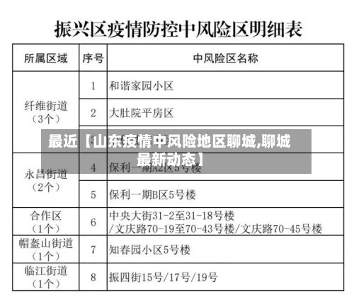 最近【山东疫情中风险地区聊城,聊城最新动态】-第2张图片